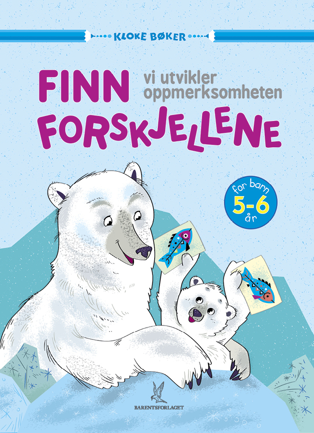 Finn forskjellene 5-6 år (Kloke bøker)